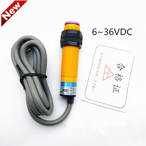 漫反射光电开关E3F-DS50P1直流三线PNP常开DC6-36V红外线感应器NO