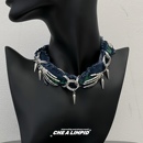 choker 女颈链项链 .朋克鬼爪链条缠绕手工子弹头y2k小众设计个性