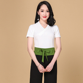 制服工衣套装 足疗足浴技师服女养生spa美容师工作服2026新款 中式