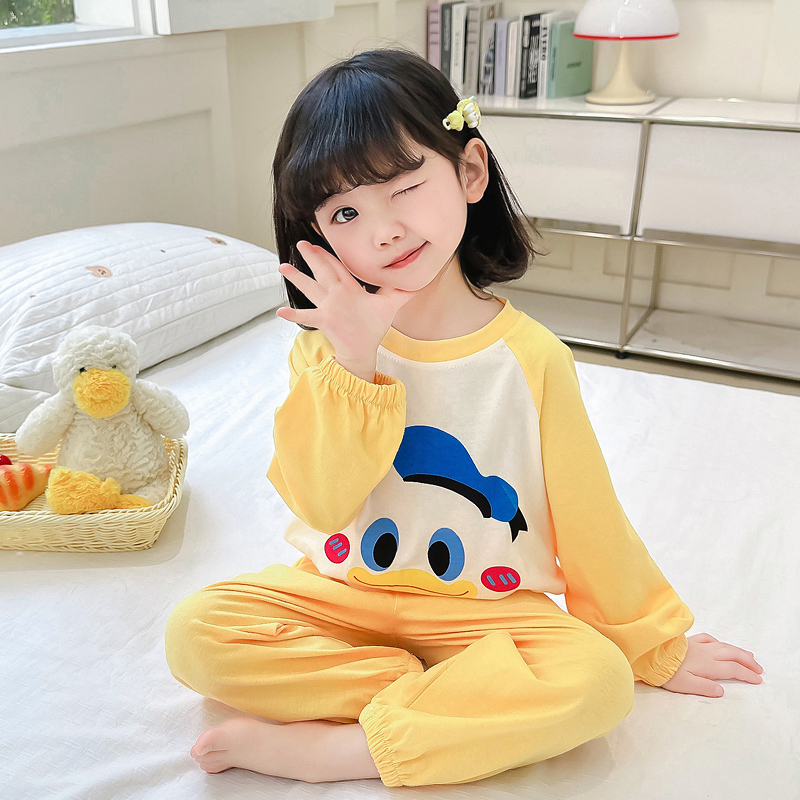 睡衣女童春秋款2024新款纯棉