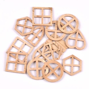 木制童话花园门手工DIY微型花园标志娃娃屋门木片家居工艺装饰品