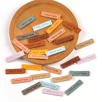 韩国绒Handmade手工制作布标布贴服饰包包围巾DIY标签铭牌20个