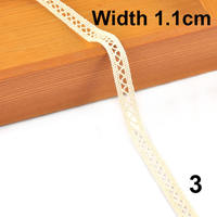 Country-style beige lace trim, fabric, clothing fabric, fabric strip materials, decoration, DIY handmade ribbons thumbnail 3