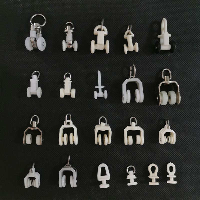 配件辅料老式挂钩环走轮窗帘轨道