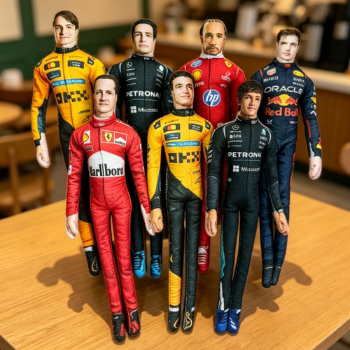 F1 安东内利勒克莱尔诺里斯维斯塔潘拉塞尔汉密尔顿抽象玩偶