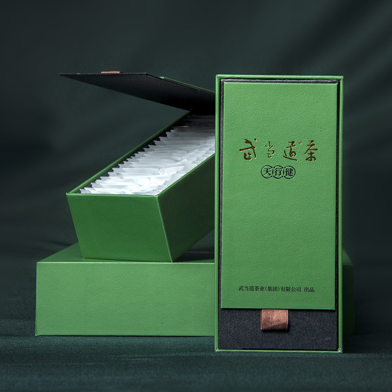 武当山茶2025年明前新茶武当山特级绿茶剑茶箭茶天行健高档茶礼盒