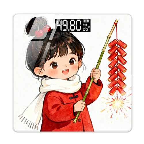 体重秤智能体脂秤家用萌娃喜庆
