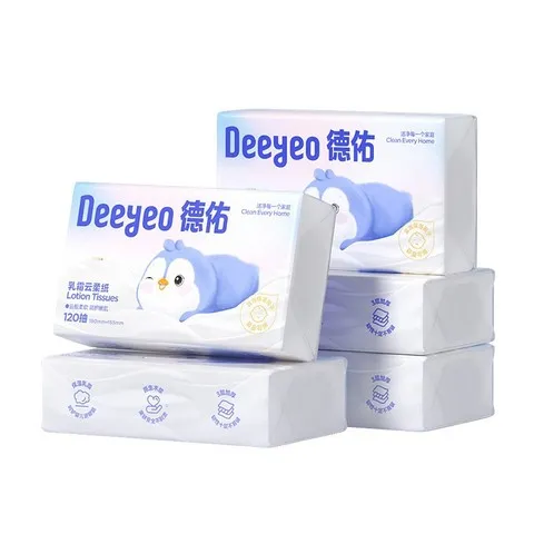 【宝宝抽乳霜保湿纸云柔巾1】纸德佑包德佑120