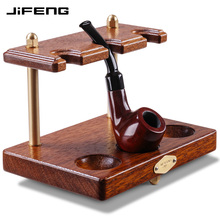 jifeng季风烟斗架光面实木铜柱立式多烟斗座烟斗展示架JF-YDJ-001