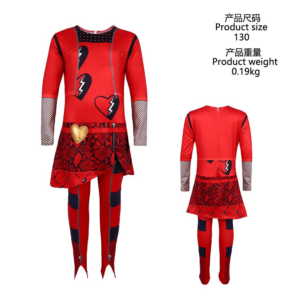 Descendants后裔4连体紧身衣万圣节cosplay服装舞台表演服