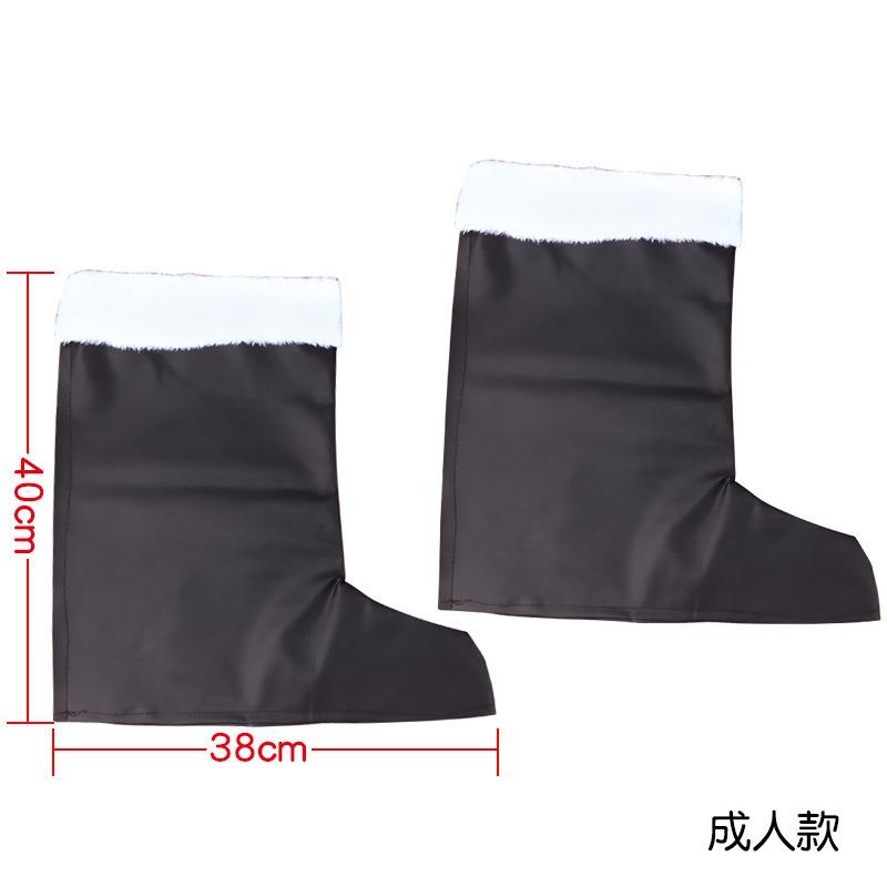 圣诞老人靴子圣诞节服装配件圣诞靴圣诞鞋子圣诞节皮靴