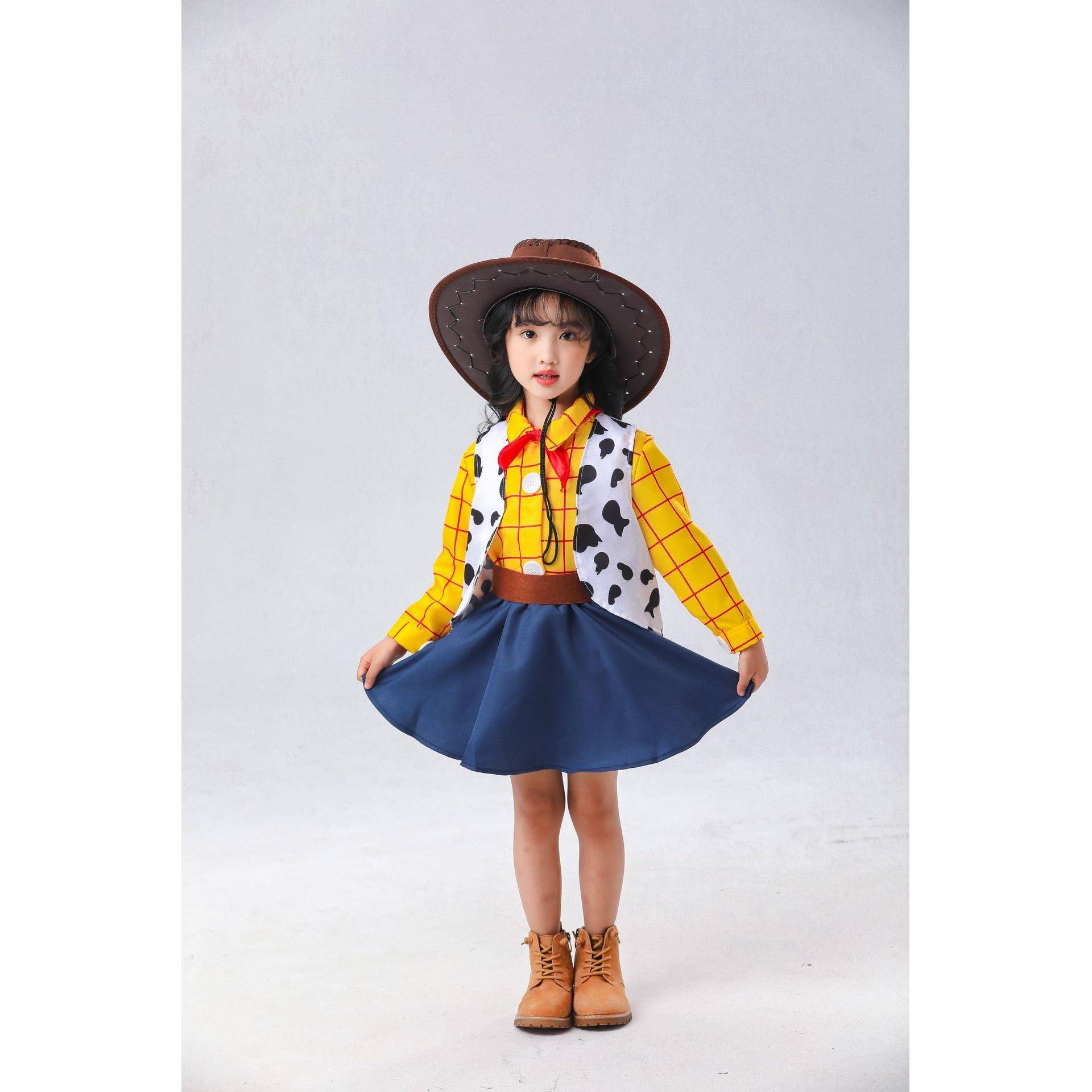 万圣节玩具总动员4服装演出服胡迪儿童cosplay角色扮演服装演出
