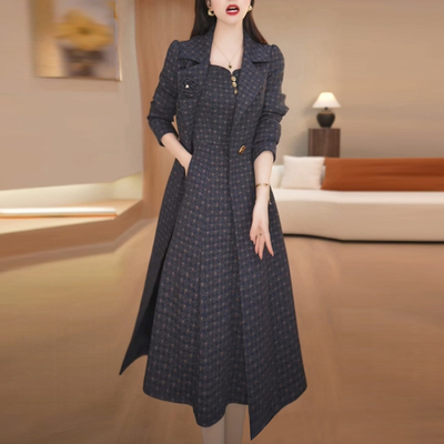 风衣+连衣裙套装女两件套