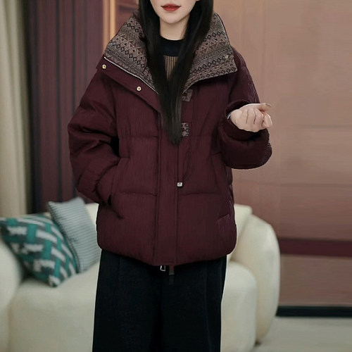 保暖短款羽绒服小个子外套