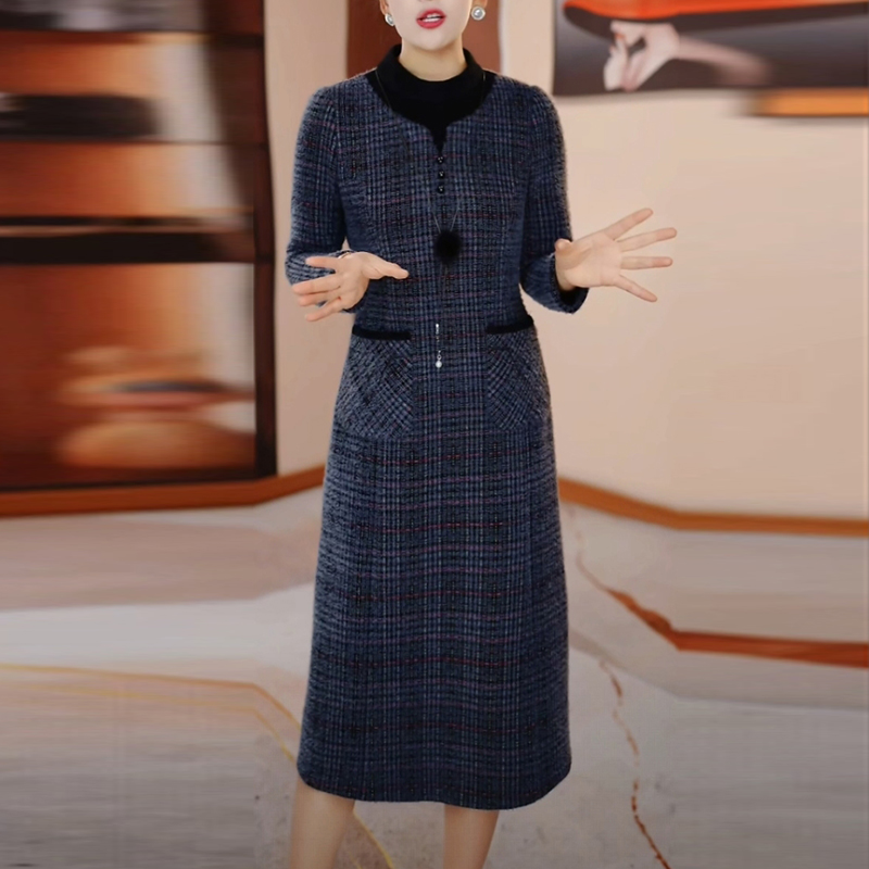 时尚加厚保暖打底连衣裙子