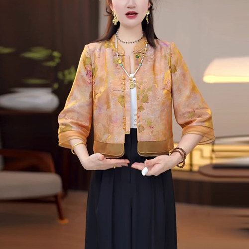 新中式国风外套女短款上衣