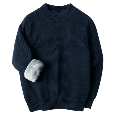 2025新款男童加绒加厚春秋款毛衣