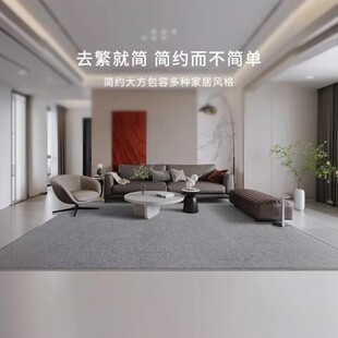 地毯客厅轻奢高级灰色加厚新款地垫卧室床边毯脚垫大面积全铺定制