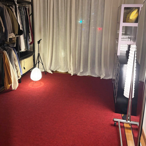 复古红色地毯满铺商用客厅办公室