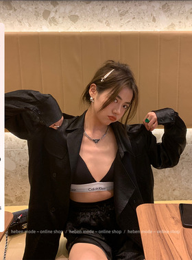 HEBEN MODE“清冷拽系”低调有钱又有品 夏日清凉醋酸衬衫套装女