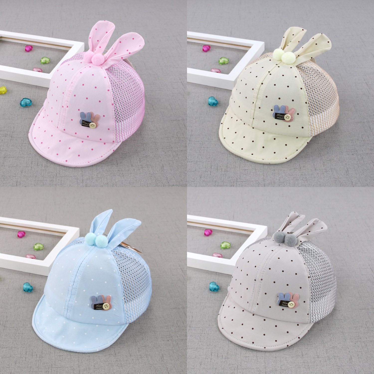 夏天1岁6到12个月4婴儿5夏季7薄款8网眼9女宝宝10透气鸭舌帽子潮3
