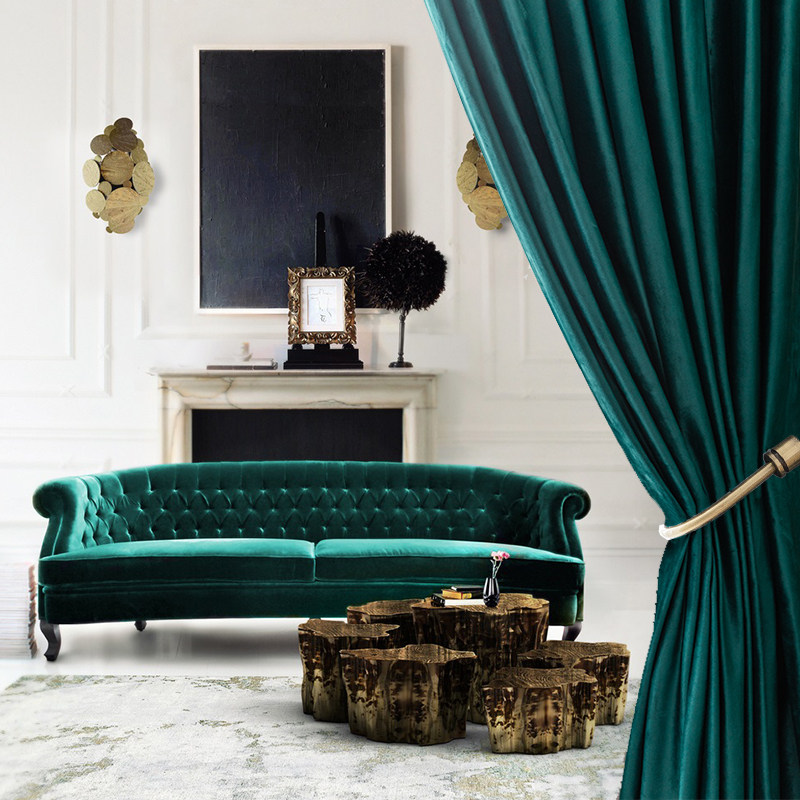 新款加厚全遮光遮光隔热孔雀绿丝绒窗帘客厅现代荷兰绒布窗帘定制