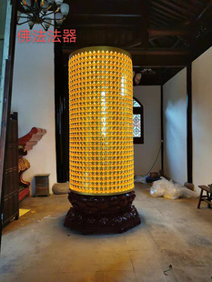 寺庙佛堂千佛灯塔万佛灯光明灯圆柱形厂家定制LED灯仿琉璃佛像