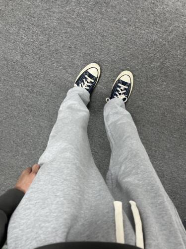 美式微喇直筒裤男女卫裤立体裁剪弯刀休闲显瘦垂感运动百搭长裤男