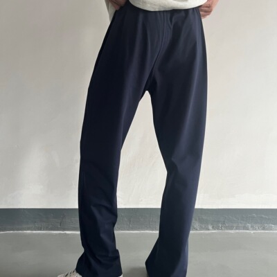 夏季薄款CoolMax凉感科技直筒裤男女干爽透气长绒棉休闲运动卫裤