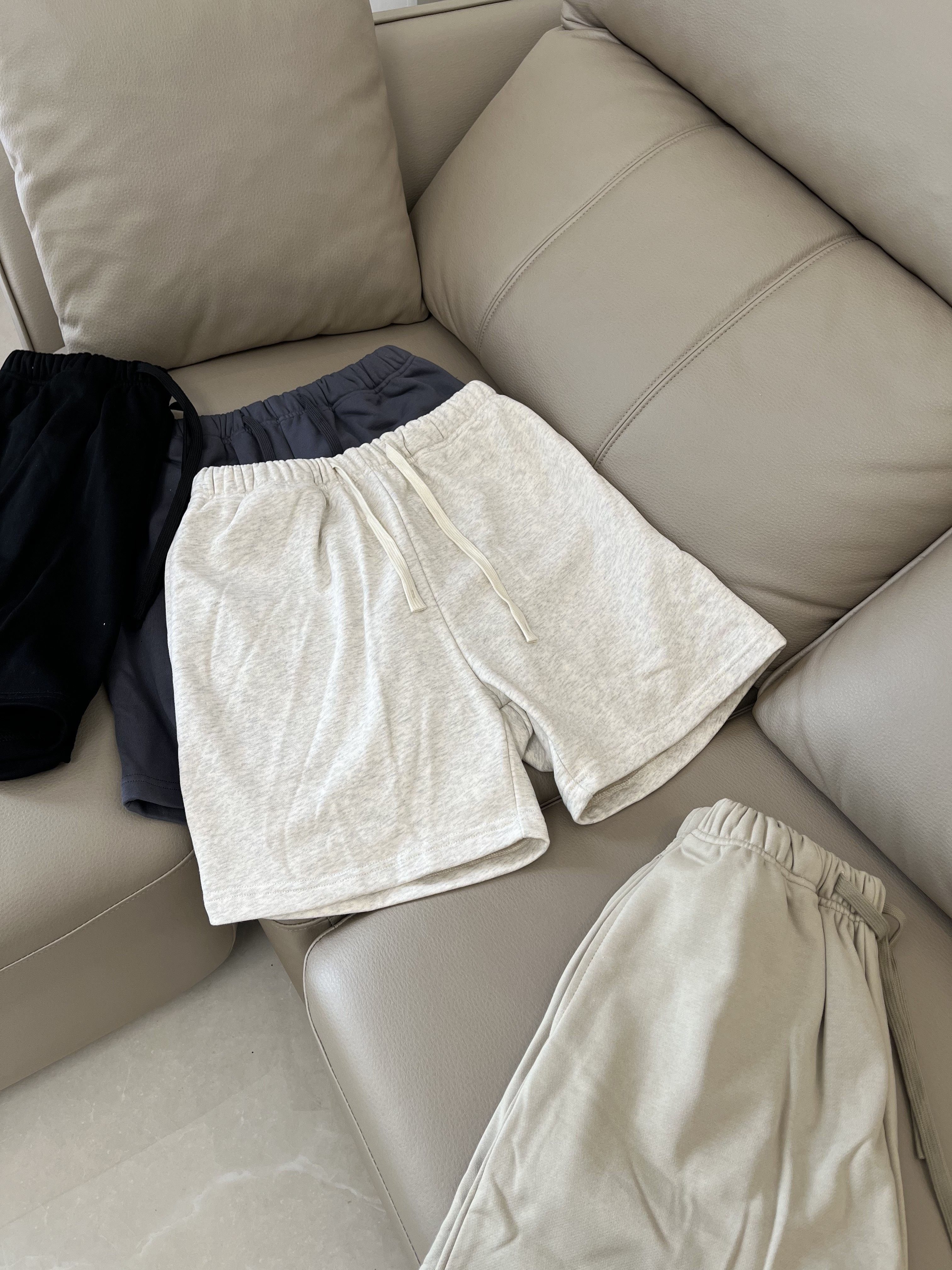 美式重磅毛圈休闲运动短裤男女夏季街头情侣百搭宽松直筒五分裤潮