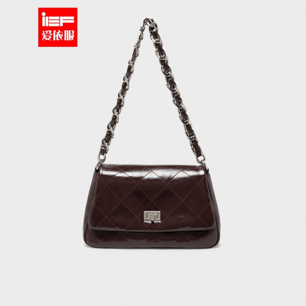 IEF/爱依服时尚女包2025新款流行爆款韩系风菱格通勤百搭单肩方包,箱包皮具/热销女包/男包,小方包,淘宝优惠券,粉丝福利购,淘宝优惠卷