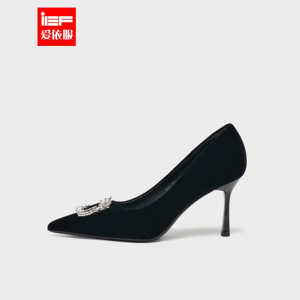 IEF/爱依服2025秋季新款法式气质感女人味通勤百搭尖头细跟单鞋