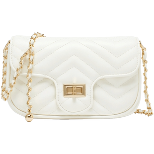 IEF/爱依服单肩包2025夏季新款时尚小众菱格设计通勤风百搭小方包