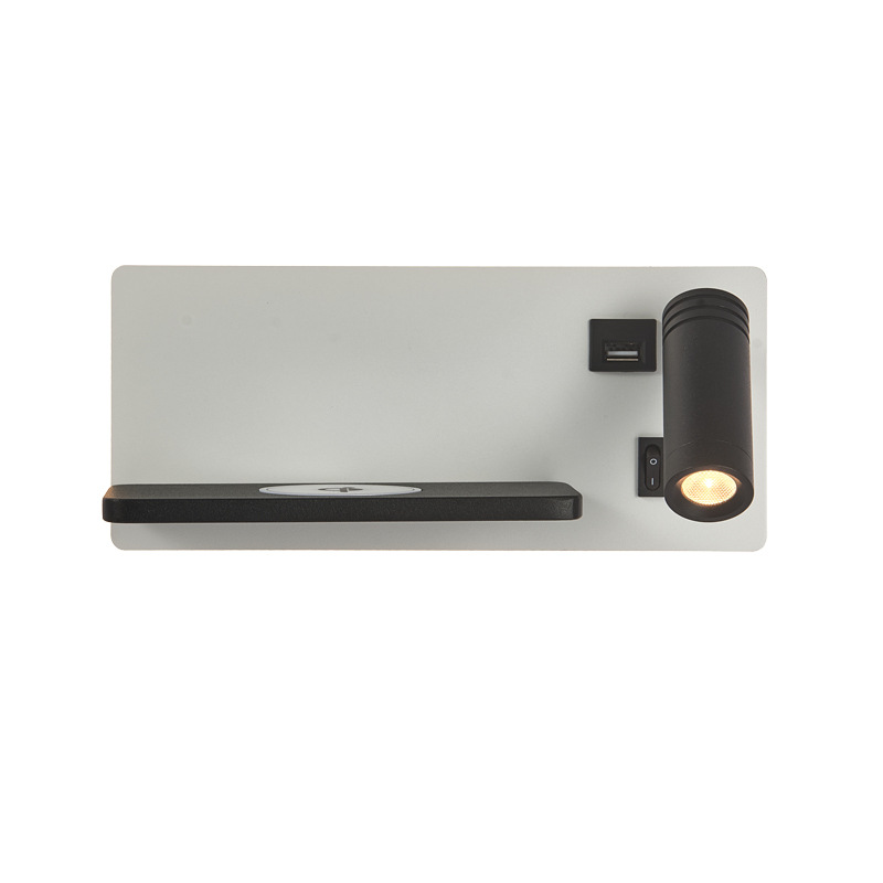 led床头阅读灯带开关usb手机