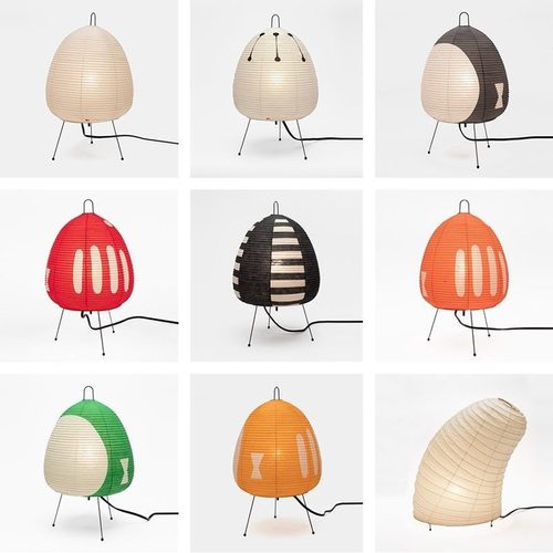 Akari日系野口勇复古宣纸台灯式侘寂风ins跨境高级氛围感床头台灯