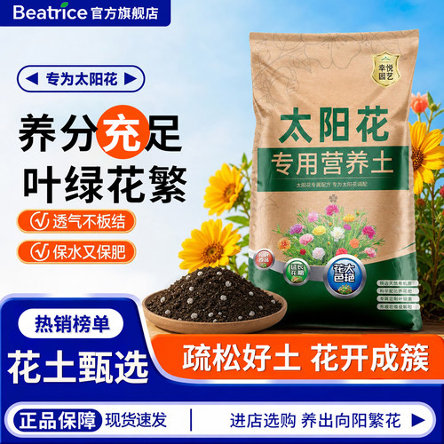 太阳花专用土营养土壤肥料