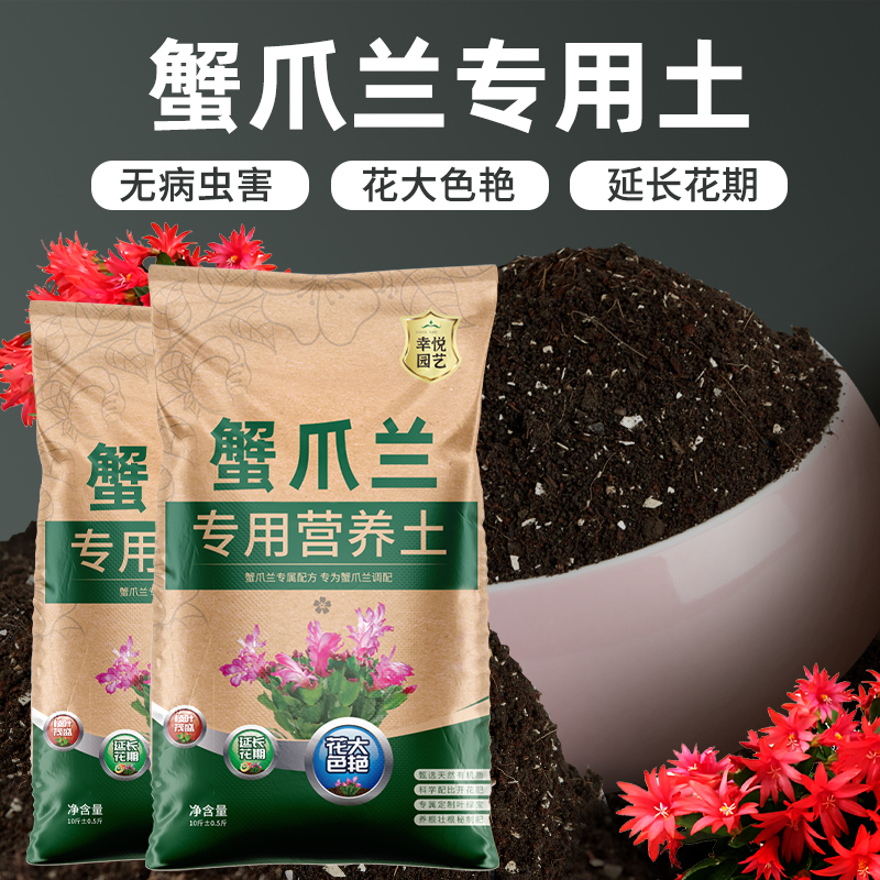 蟹爪兰专用土蟹爪莲营养土开花肥