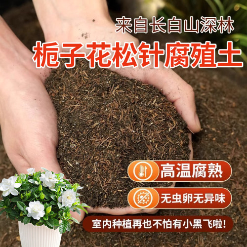 栀子花松针腐殖土天然腐叶腐熟纯花多肉泥炭营养土养花通用专用土