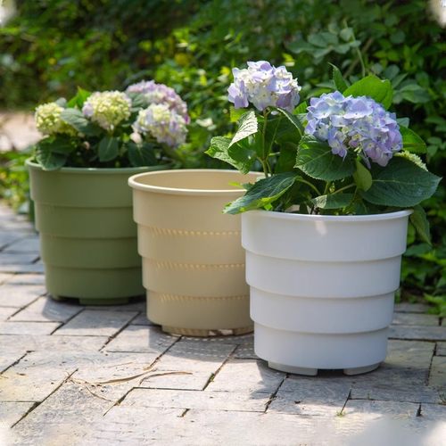 新款月季花盆透气北欧树脂