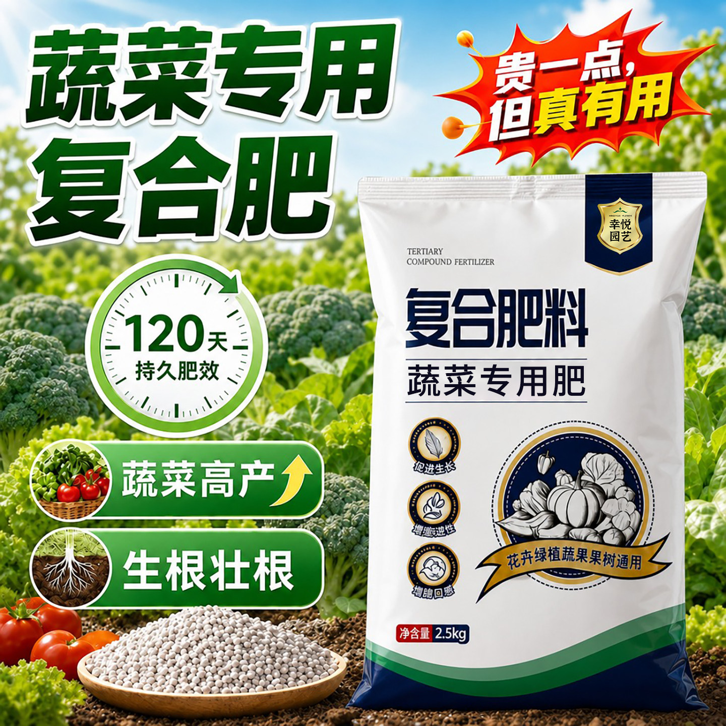 幸悦复合肥蔬菜专用长势旺盛图片
