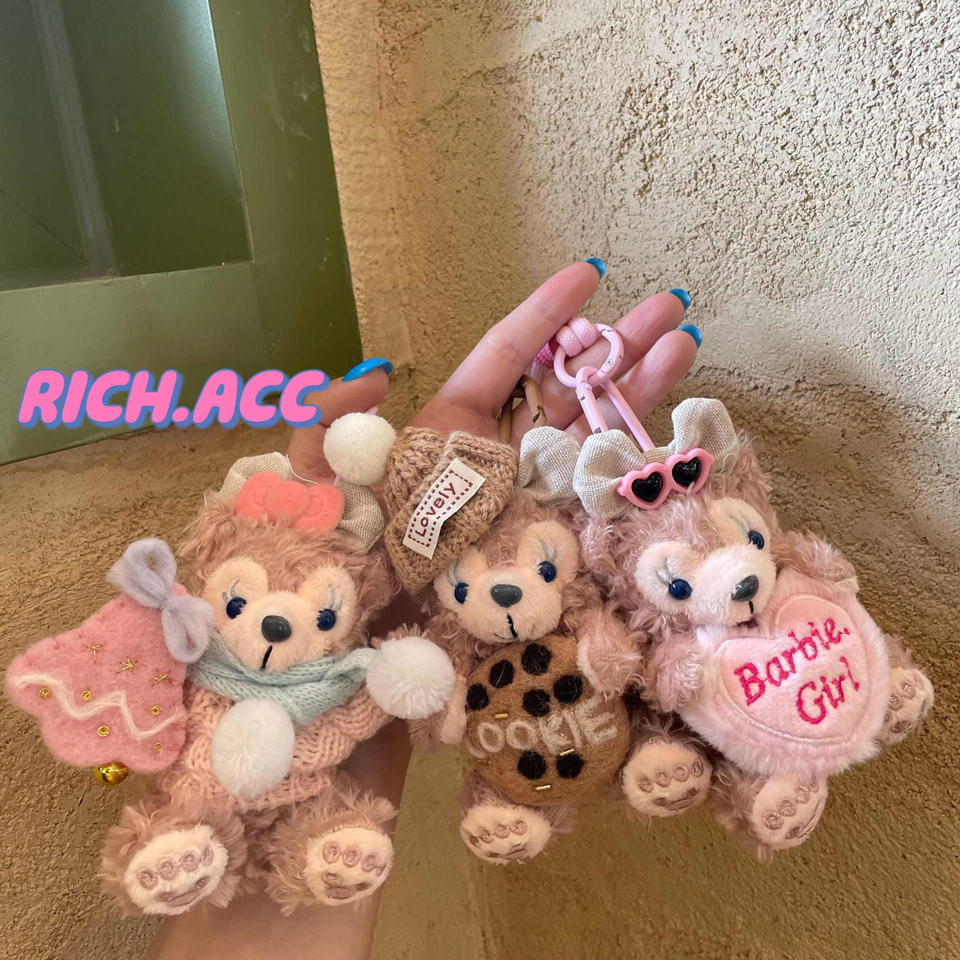 雪莉玫钥匙扣包挂件毛绒玩偶挂饰