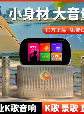 魅鸟爱畅手提ktv音箱K歌一体机家用点歌卡拉OK户外唱歌广场舞音响