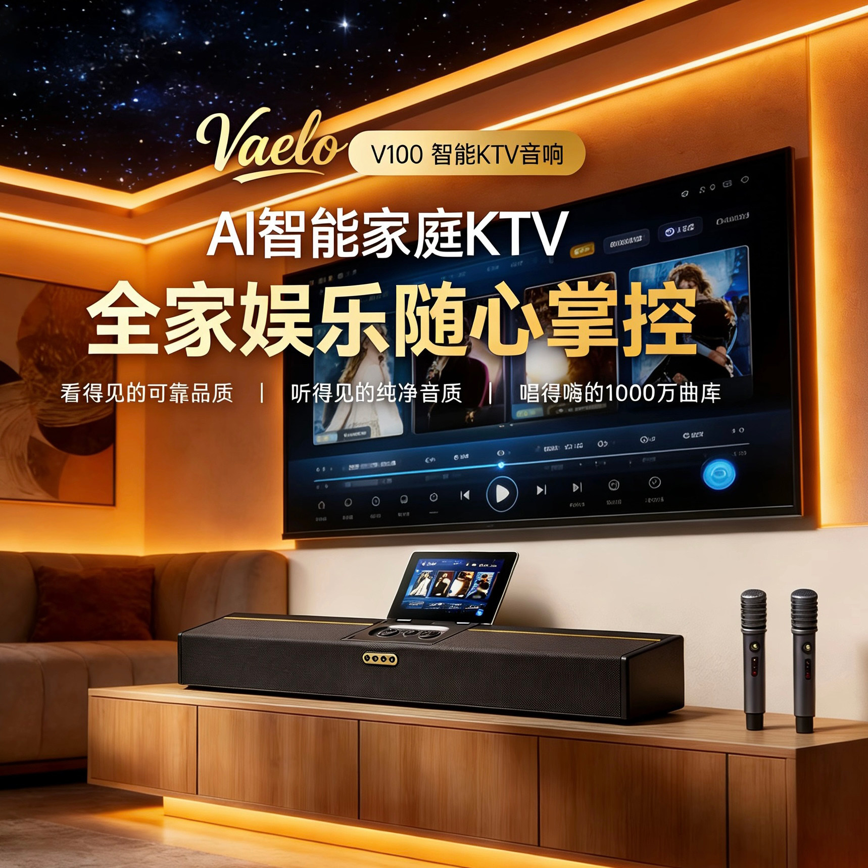 不见不散家庭KTV音响一体机卡拉OK麦克风点歌机K歌音箱套装家用,影音电器,KTV/卡拉OK音箱,淘宝优惠券,粉丝福利购,淘宝优惠卷