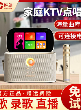 魅鸟爱畅智能手提ktv家庭点唱机家用音响套装k歌卡拉ok电视唱歌