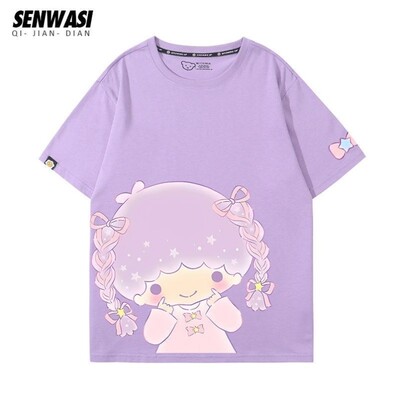 双子星little twinstars周边短袖男女儿童夏季儿童百搭日系T恤衫