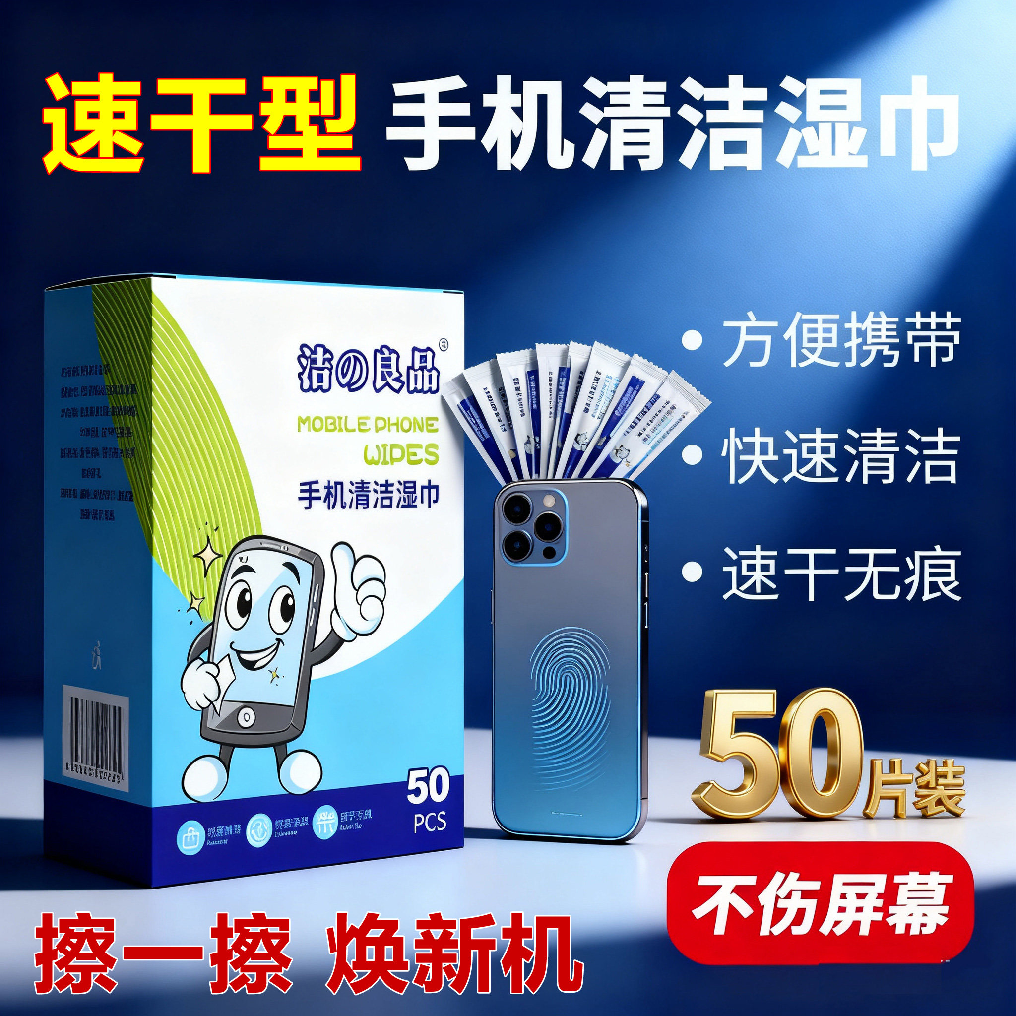 独立包装手机屏幕专用清洁湿巾一次性便携式镜头摄像头消毒擦拭纸,洗护清洁剂/卫生巾/纸/香薰,电子屏幕/镜头湿巾,淘宝优惠券,粉丝福利购,淘宝优惠卷