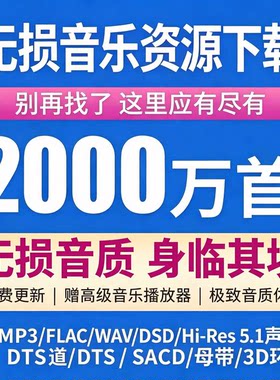 无损音乐车载音乐下载包MP3歌曲