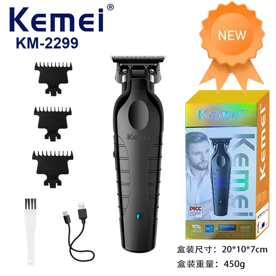 科美电推剪KM-2299电推子USB油头雕刻推剪发廊理发器图片
