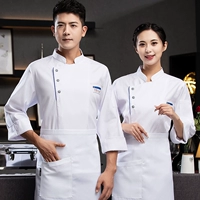 Белый лонгслив, фартук, увеличенная толщина