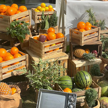 复古实木木箱储物箱超市陈列木盒子长方形木架大号木条木板箱定制